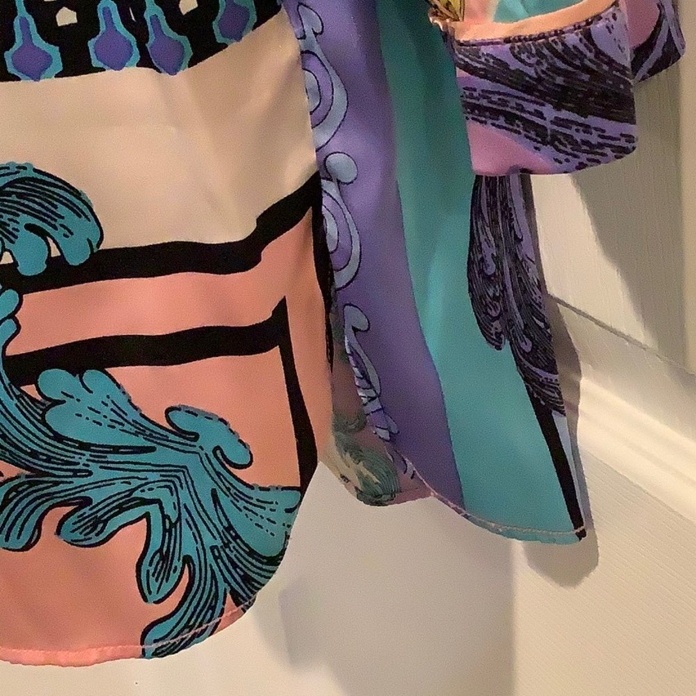 HALE BOB ANTHROPOLOGIE Silk Multicolor Boho Maximalist Luxe Vacation Dress XS - Picture 7 of 14